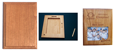 BF Woods Photo Plaque 10-1/2X13 Cherry